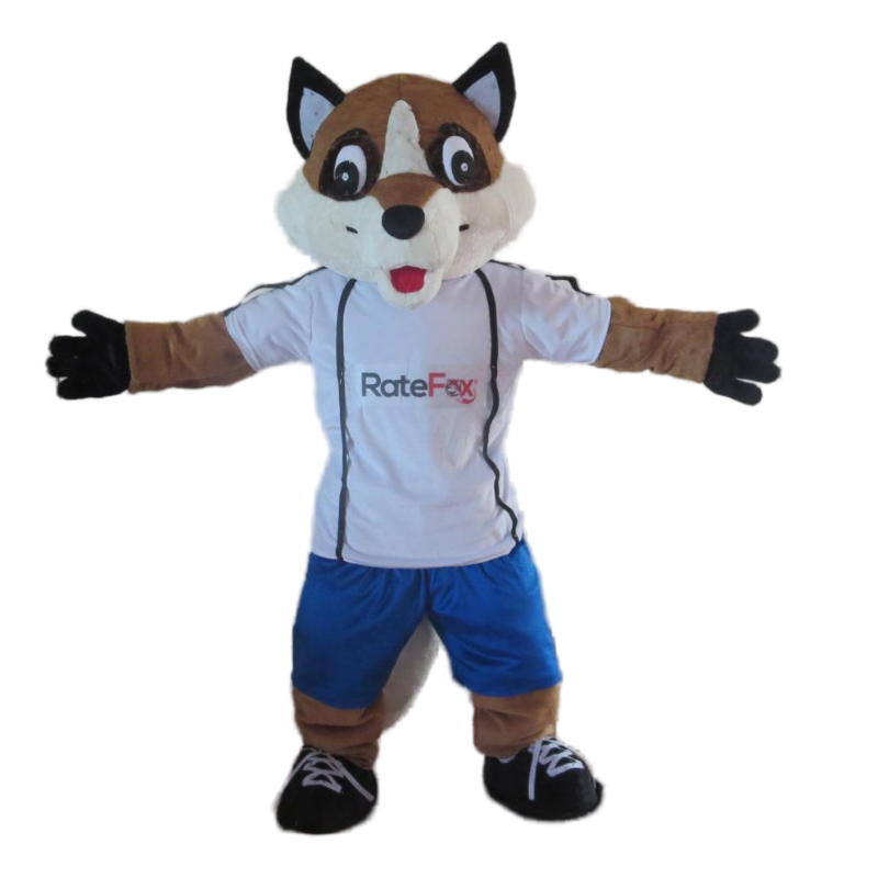 custom corportation fox animal mascot costume