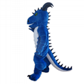 blue dinosaur mascot costume