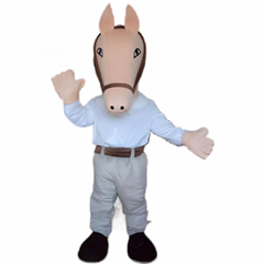 quality new animals mascot costume horse mascot suit for sale