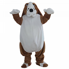 basset hound dog mascot costume