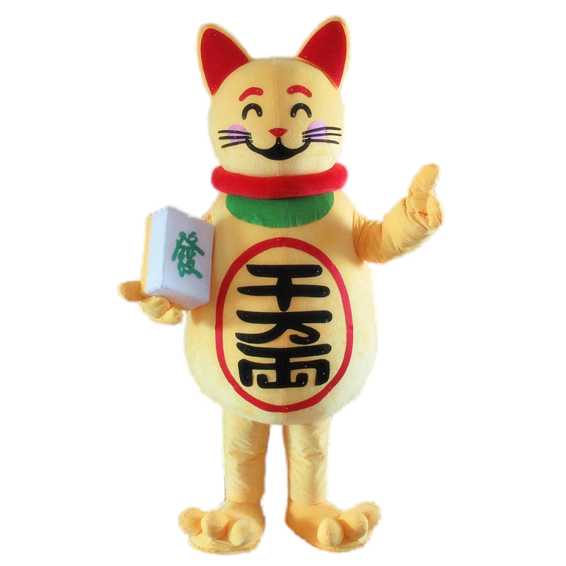 maneki neko mascot costume lucky cat mascot costume