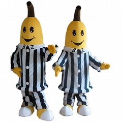 banana in pajamas mascot costumes