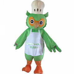 owl mascot costume adult green owl costume