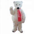 cola polar bear mascot costume adult coke polar bear costume