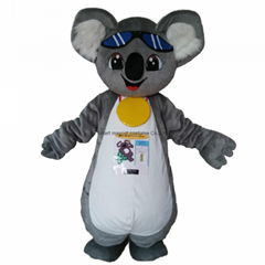 adult koala mascot costume grey koala costume