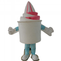 frozen yogurt mascot costume custom mascots