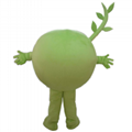 adult green Bean sprouts mascot costume