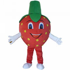 red strawberry mascot costume adult strawberry costume