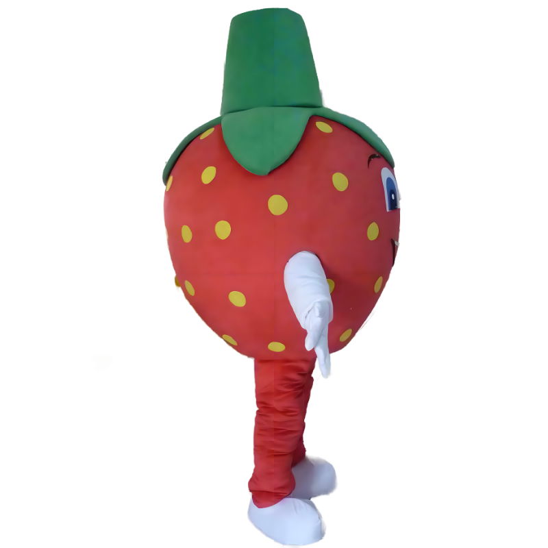 red strawberry mascot costume adult strawberry costume 3