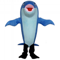 adult dolphin mascot costume blue dolphin costume