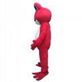 adult frog mascot costume green/red