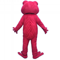 adult frog mascot costume green/red