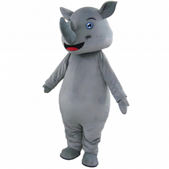 adult Rhino mascot costume
