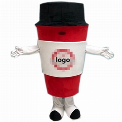 coffee cup mascot costume custom-made costume coffee mascot