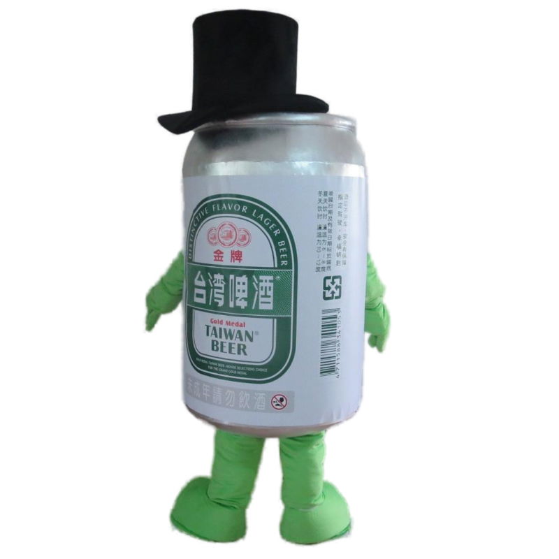 wine bottle mascot costume beer cans mascot costume