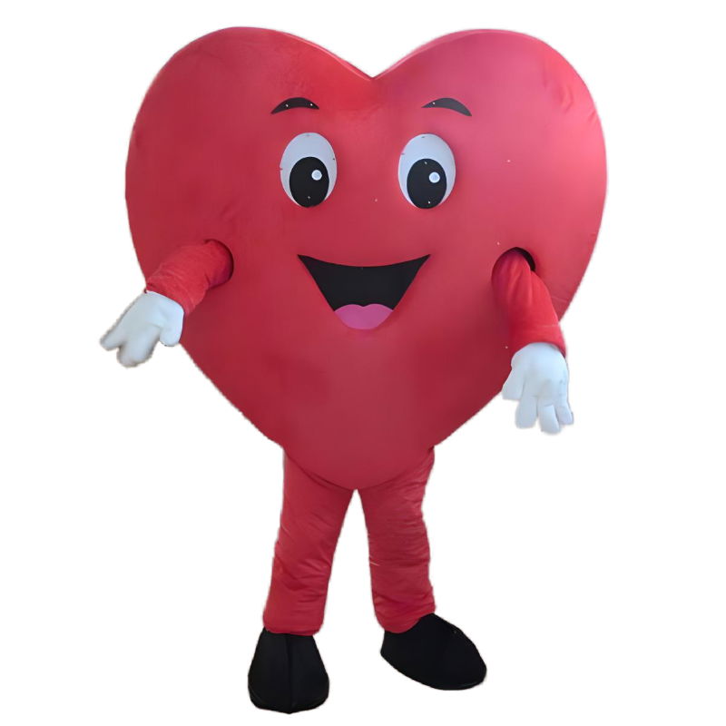 Valentine's Day red heart mascot costume