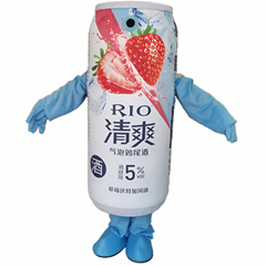 custom juice cans mascot costume maker