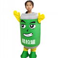 custom cans mascot costume for kids