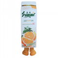 Orange juice bottle cans mascot costume 3