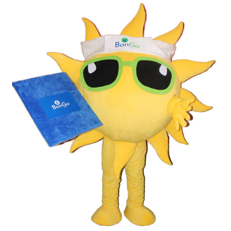 Solar panels sun mascot costume adult sunshine mascot