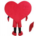 red heart mascot costume for adult