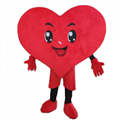 red heart mascot costume for adult