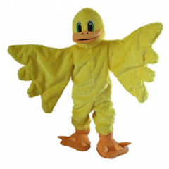 quality foam make yellow duck plush mascot costume