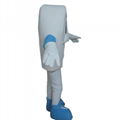 adult white tooth mascot costume good tooth mascot