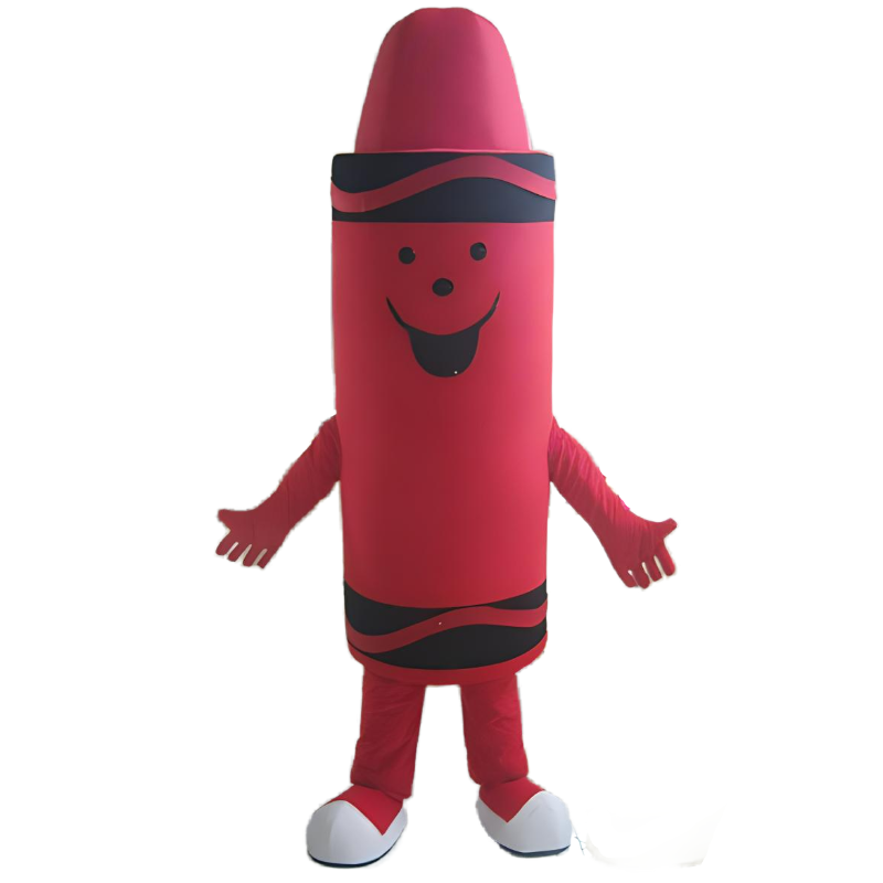 adult Lipstick mascot costume red chalk mascot costume