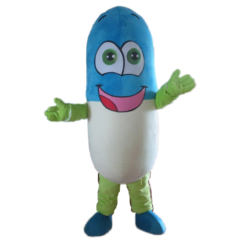 adult medicine pill capsule mascot costume