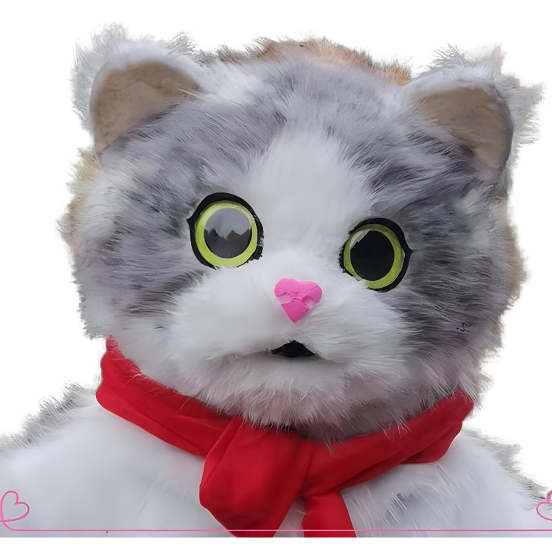 white cat mascot costume kitty costume for adult