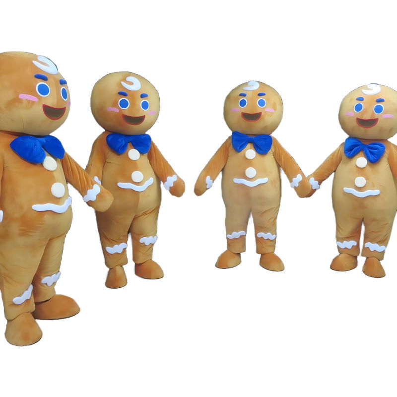 adult gingerbread man mascot costume for Christmas 2