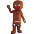 adult Gingerbread Man mascot costume for Christmas