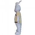 adult halloween ghost mascot costume