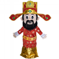 god of fortune cai shen fu lu shou mascot costume