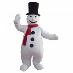 adult snowman mascot costume