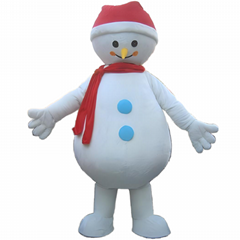 adult snowman mascot costume