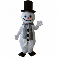 adult snowman mascot costume