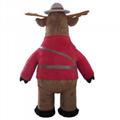custom made 170cm high plush moose mascot stand statues 3