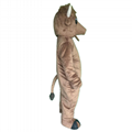 adult brown bull cow mascot costume outfit suit