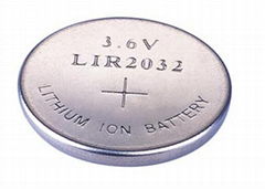 锂离子纽扣充电电池