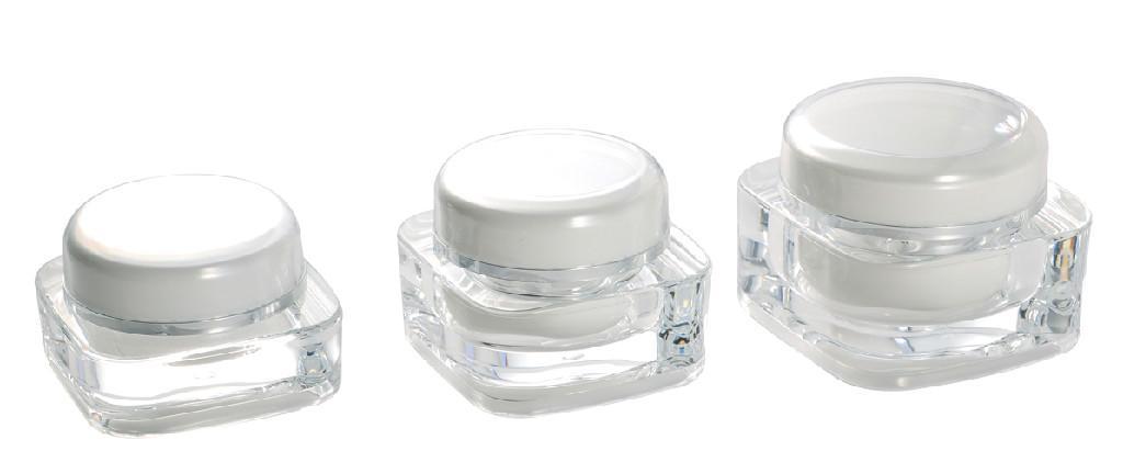 Acrylic plastic bottle , acrylic cream jar , plastic cosmetic container  3