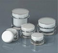 200g,100g,50g,30g,15g round clear acrylic cream jars