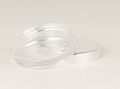 10g round small  PS clear cosmetic jar with silver cap 2