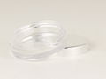 10g round small  PS clear cosmetic jar with silver cap