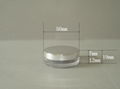 10g round small  PS clear cosmetic jar with silver cap 3