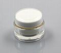 Cosmetic round face mask cream acrylic 100ml jar 2