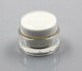 Cosmetic round face mask cream acrylic 100ml jar