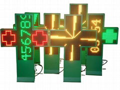 800mm*800mm dual color led pharmacy cross