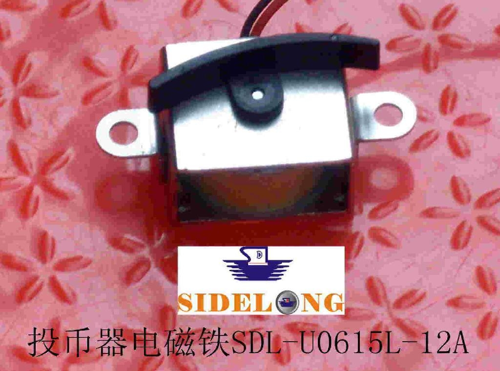 投币器带水晶头直流框架电磁铁 5